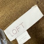 Loft Brown Wool Blend Ruffle Zip Front Office Casual Peplum Jacket Cardigan XS Photo 10