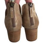 Sofft Leather Wyoming Laser Cut Booties Gold Shimmer Size 7 Photo 4