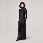 St. John  Knit Sequin‎ Floor-Length Gown - NWT Black Photo 1