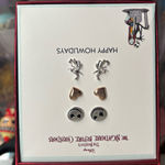 Disney  The Nightmare Before Christmas Silver and Brown Earring Set Photo 0