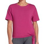 Calia Hot Pink Pomegranate Punch Side Tie Short Sleeve T Photo 0