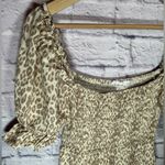 Girl and‎ the Sun Chateau Mini Dress Leopard women’s size small Tan Photo 3