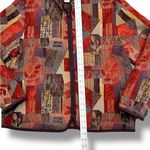 Coldwater Creek Vtg  Tapestry Style Jacket Zipper Closure Sz L Earth Tones Photo 3