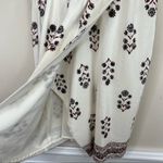 Madewell  Sandstar dress size 0 100% silk vine floral faux wrap cami ivory red Photo 5