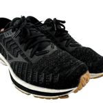 Mizuno Wave Rider 24 Running Shoes WaveKnit Lace Up Athletic Black Dark Shadow 9 Photo 1