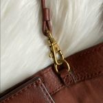 Frye  Ring Crossbody Purse Handbag Brown Leather Photo 3