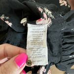 Ulla Johnson  Floral Tank Top Blouse Black Pink Size 10 Photo 4