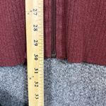 Lululemon  Call Me Cozy Wrap Womens OS Red Cotton Yak Blend Full Zip Sweater Cape Photo 2