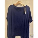 Neiwei Soft Navy Blue 2pc Pajama Sleep Set Size 2XL‎ Capri Pants + T Shirt Photo 2