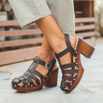 Kork-Ease KORKS Whitney Platform Caged Chunky Heel Sandal Black Size 6 Photo 7