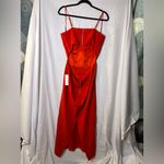 Bardot  Martini Midi Dress In Fire Red Size Large Photo 9