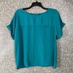 Boundary Waters Women's Turquoise Boxy Boat Neck Top Photo 0