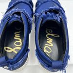 Sam Edelman Womens Levine Satin Fringe Elastic Slip-On Sneakers Blue Size 6.5 Photo 11