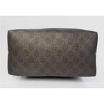 Gucci •  supreme PVC canvas and leather tote bag deep brown Photo 7