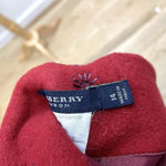 Burberry Vintage Wool Cashmere Angora Embroidered Pencil Skirt Red size 14 Photo 7