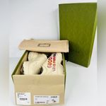 Gucci  Rhyton Love Parade Ivory Leather Glitter Heart Logo Sneakers Size EU 40.5 Photo 1