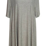 Lou & grey  Green T-Shirt Dress Size Large Heather Green Swing Dress Photo 0