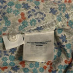 Lands' End Lands’ End Women’s Floral Cotton/Linen Blend Half Button Down Long Sleeve Size M Photo 9