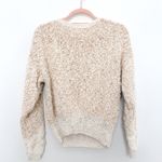 VTG Womens Sweater Size L Cream Knit Textured Cottage Cozy Slouchy Heavyknit 90s Tan Size L Photo 4