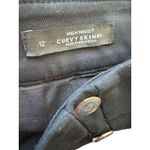 Ann Taylor LOFT Black High Waist Curvy Skinny Sailor Band Button Detail Pants 12 Photo 8