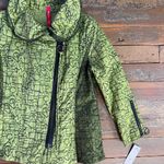 NWT IC Collection Connie K Green Wire Stand Collar Art To Wear Jacket Sz S 🧡🎀 Photo 10