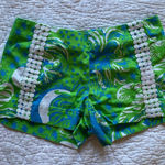 Lilly Pulitzer Green and Blue Women's Shorts size 2 Photo 0