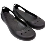 Crocs Kadee Black Slip On Ballet Flats Size 7 Photo 0