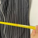 LA Hearts Black and White Pinstripe Mini Dress Photo 5