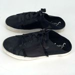Free People Womens Leather Satin Ribbon Slip-On Sneakers Shoes Black Size 38 Photo 3