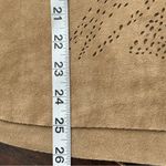 Alberto Makali  faux leather laser cut out pattern brown poncho M Photo 7