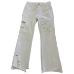 DL1961  Jeans‎ Womens 28 White Bridget Bootcut High Rise Instasculpt Crop Ripped Photo 1