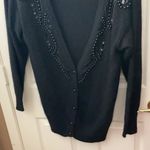 Worthington FINAL MARKDOWN  decorative silk blend cardigan medium Photo 1