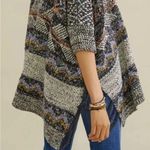 Anthropologie Pilcro Magda Knit Poncho boho heavy knit sweater M/L Photo 2