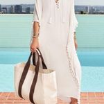 Walter Baker NWT  Acapulco Kaftan Swim Party Cover-up Dress in Ivory One Size Photo 1