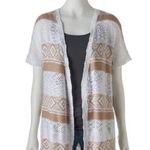 Cloud Chaser  Lightweight Open Knit Southwestern Striped Cardigan Size S Photo 0