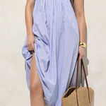 J.Crew  Blue & White Sweetheart Maxi Dress Photo 0
