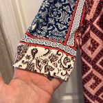 Chico's  Women's Size‎ Large US 12 Vanity 2 Coral Navy Paisley Print Shirt Dress Photo 1