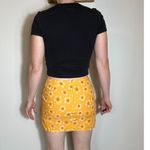 Muse Orange Floral Mini Skirt Size 8 Photo 3