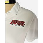Nike Women’s Dri-fit University Of WKU Basketball White Short Sleeve Polo Medium Photo 1