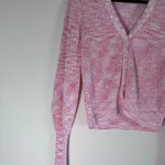 Paige  Bastille cardigan in Bubblegum bishop sleeve knit button down size M Photo 7