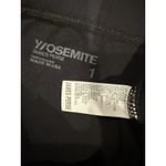 James Perse  Leggings Womens Small 1 Yosemite Black Performance Crop Stretch Photo 2