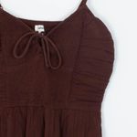 American Eagle Smocked Romper Brown Womens Size XS NWT Photo 1