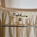 Solitaire Anthropologie Peasant Flowy Shirt Size 3X Embroidered and Sparkly Photo 4