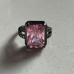 Sterling Silver Size 7 Fashion Zircon 925  Princess Cut Ring Photo 0