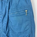 Anthropologie  Ellie Embroidered High-Waisted Paperbag‎ Utility Pants Teal Size 0 Photo 5