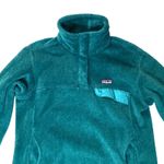 Patagonia  Re Tool Snap T Fleece Women M Green Blue Polartec Pullover Photo 1