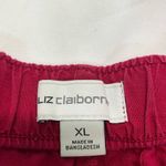 Liz Claiborne  LINEN BLEND Shorts‎ Women’s XL RED PREOWNED Photo 3