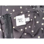 Princess Polly  Black White Polka Dot Floral V-Neck Sundress Mini Dress Size 4 Photo 3