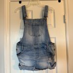 Wall Flower  Women’s Denim Shortalls size large Photo 3