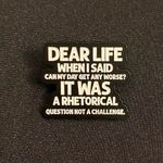 Ouch. Enamel pin or magnet expresses that “having a bad day” feeling perfectly. Black Photo 3